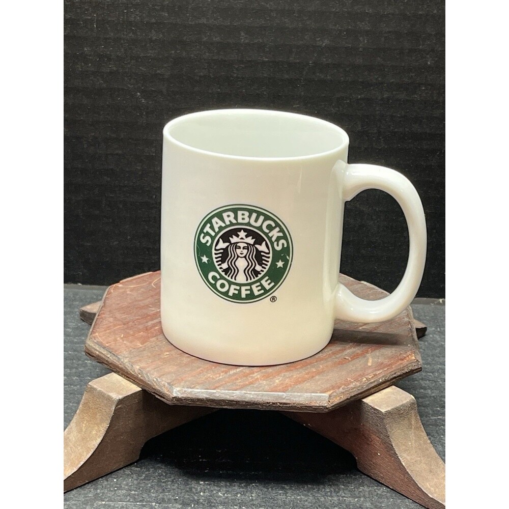 2007 8oz Starbucks White Coffee Mug Cup Classic Mermaid Siren Logo